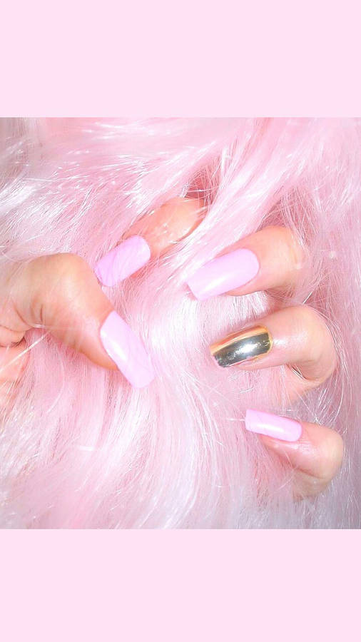 Fashion Forward - Pink Hair And Nail Trends Wallpaper