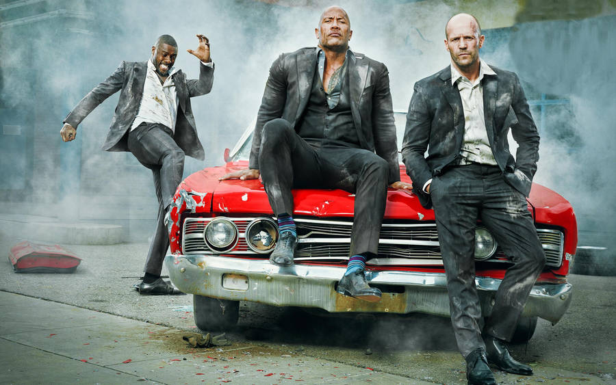 Fast And Furious Cars Hobbs And Shaw Red Aesthetic Wallpaper