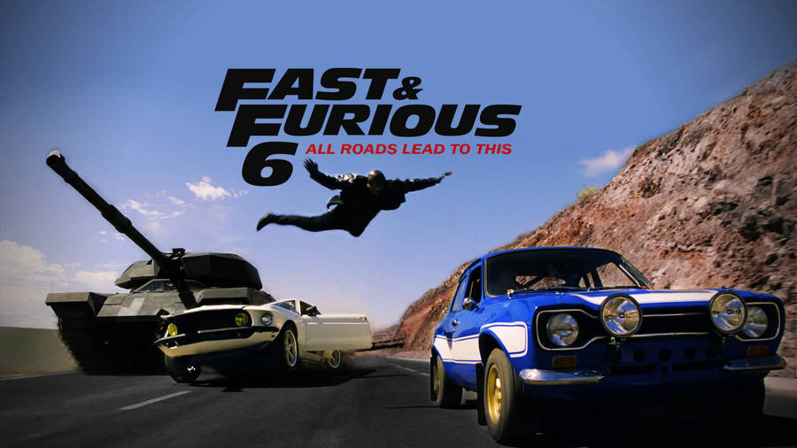 Fast And Furious Cars Tank Chase Wallpaper