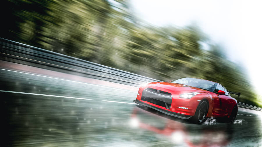 Fast Red Nissan Gt R 4k Wallpaper