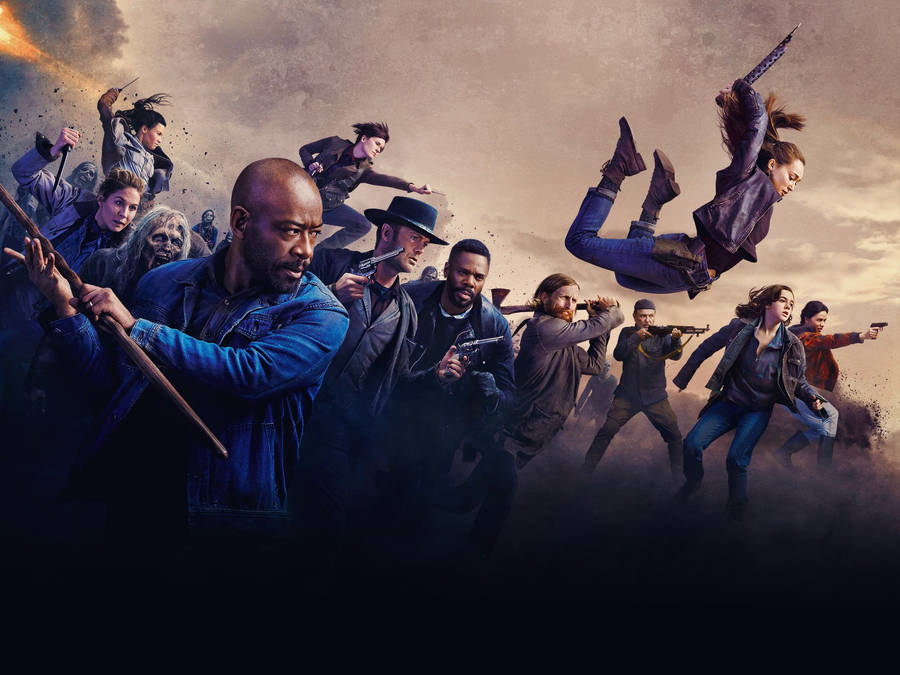 Fear The Walking Dead Action-packed Wallpaper