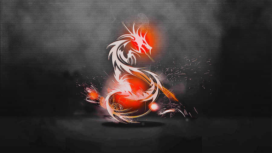 Fearless And Cool Dragon Soaring High In The Air Wallpaper