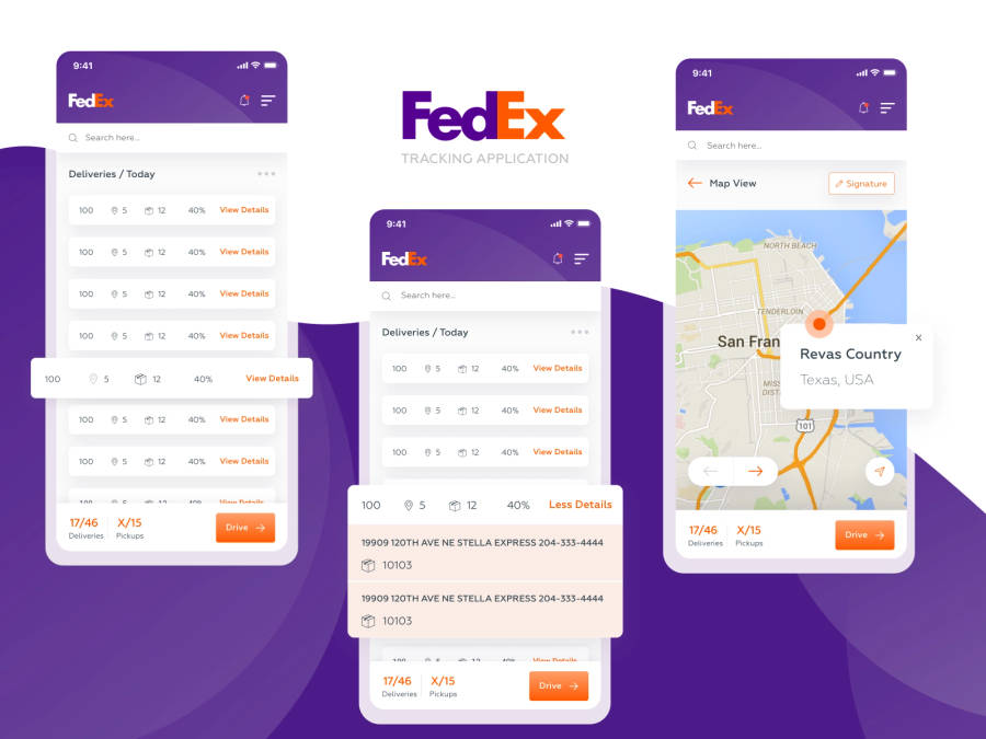 Fedex Tracking Package In Mobile App Wallpaper