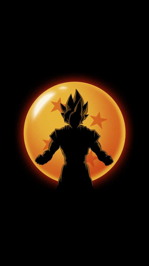 Feel The Power Of Dragon Ball With An Iphone In Your Hand Wallpaper