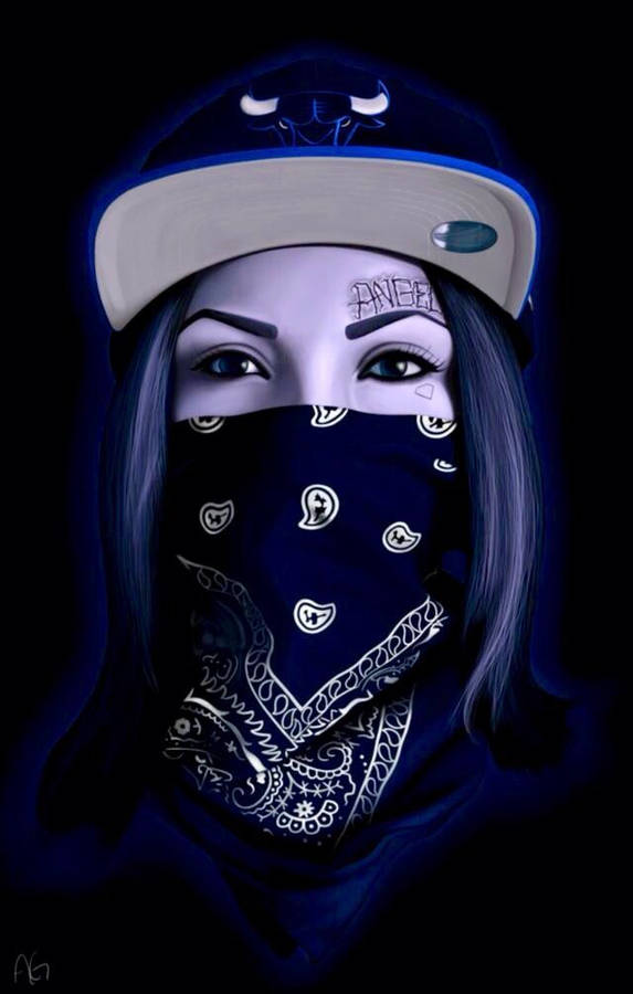 Female Crip Portrait Wallpaper