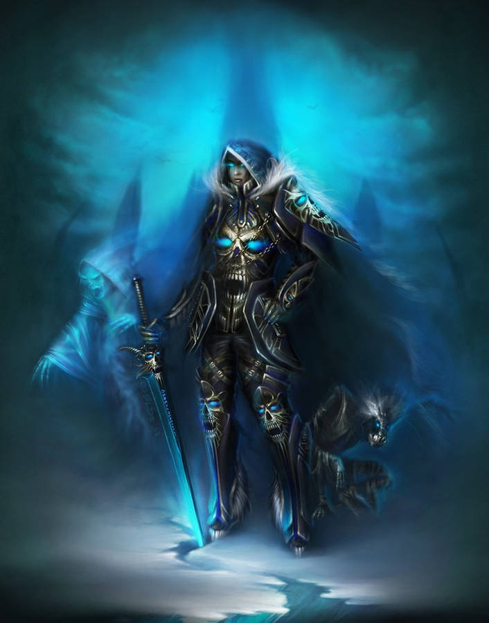 Female Death Knight Art Wallpaper