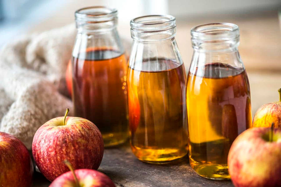 Fermented Apple Juice Turned Apple Cider Vinegar Wallpaper