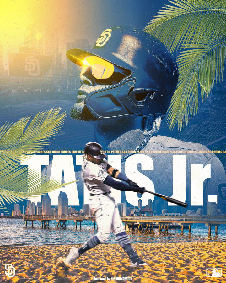 Fernando Tatis Jr Summer Artwork Wallpaper