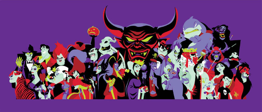 Ferocious Disney Villains Wallpaper