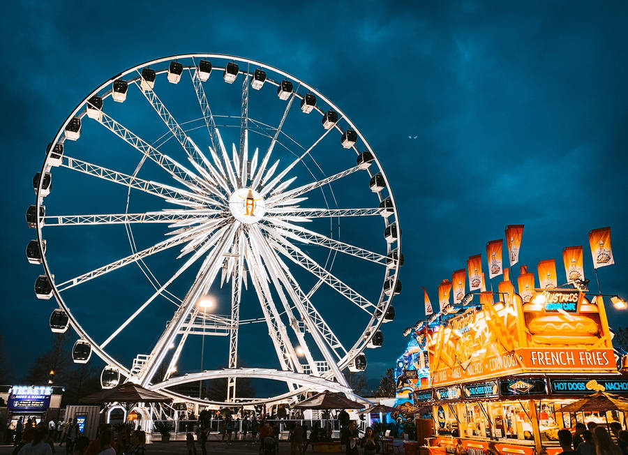 Ferris Wheel In Houston Wallpaper