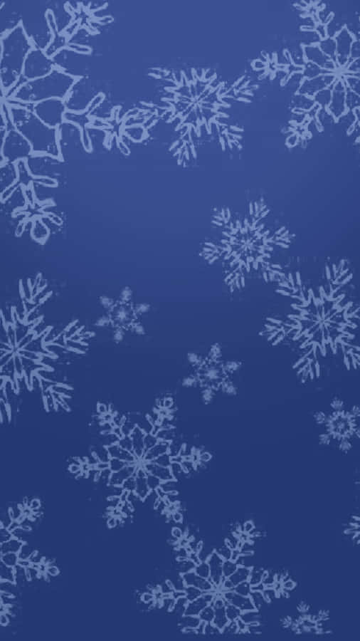 Festive Christmas Background With Ornaments And Snowflakes Wallpaper