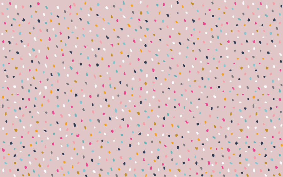 Festive Confetti Pastel Desktop Wallpaper