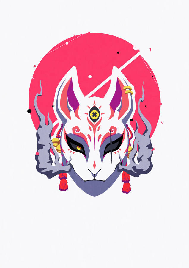 Festive Kitsune Mask Wallpaper