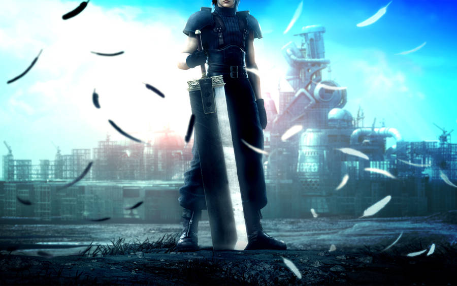 Ff7 Zack Fair Feathers Wallpaper