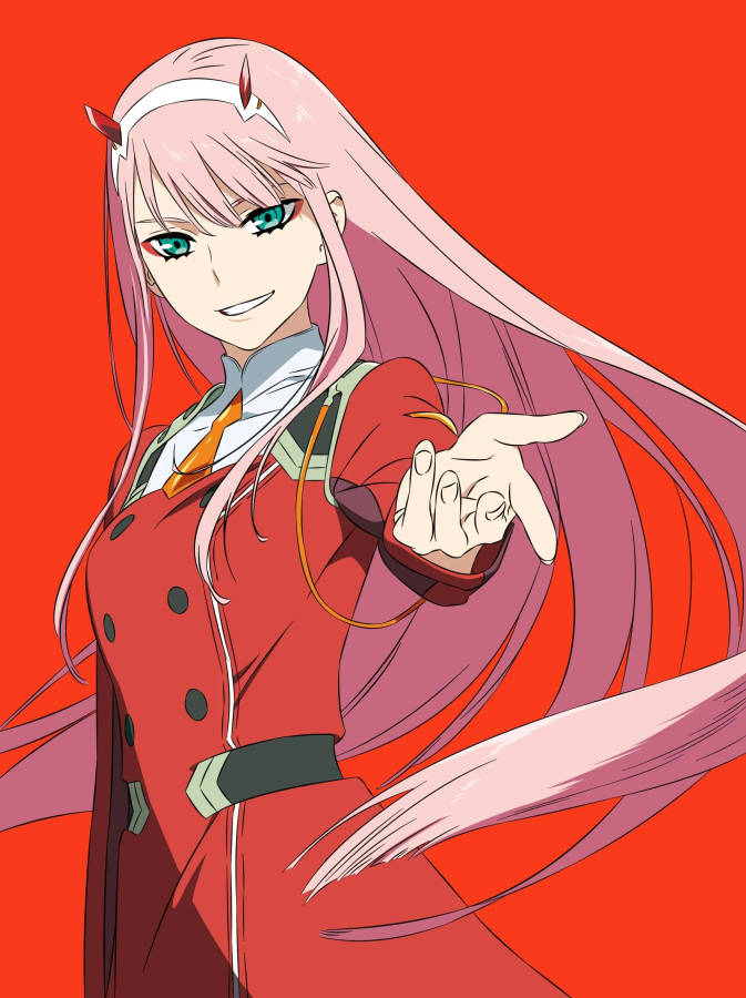 Fierce Darling Zero Two Phone Wallpaper