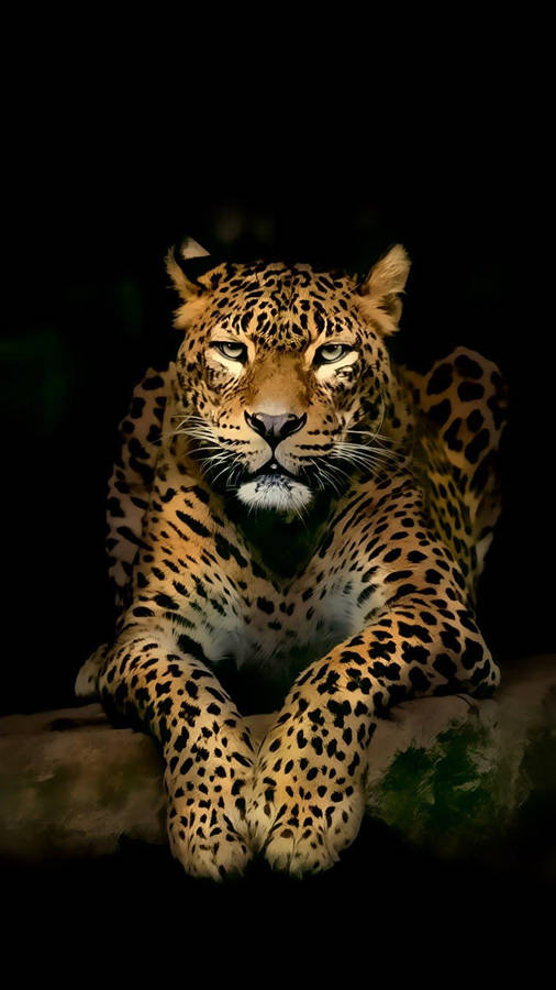 Fierce-looking Harimau Art Wallpaper