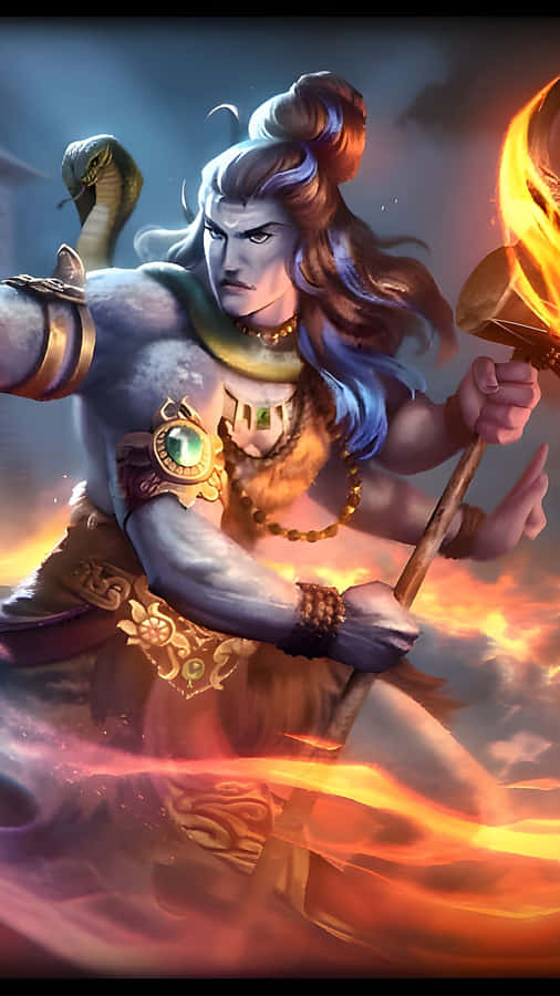 Fierce_ Lord_ Shiva_ Artwork Wallpaper