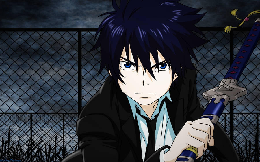 Fierce Rin Blue Exorcist Wallpaper