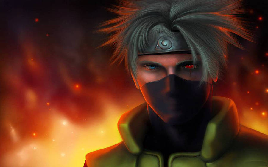 Fiery And Cool Kakashi Wallpaper