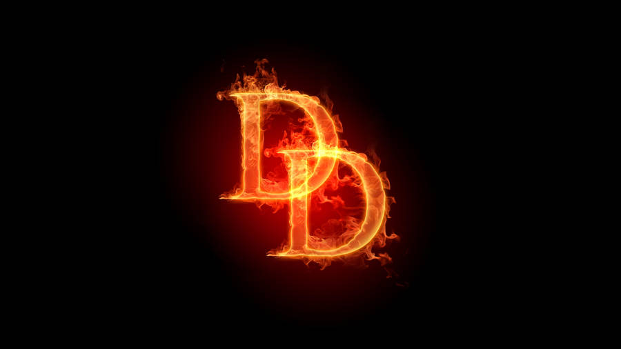 Fiery Double Letter D Wallpaper