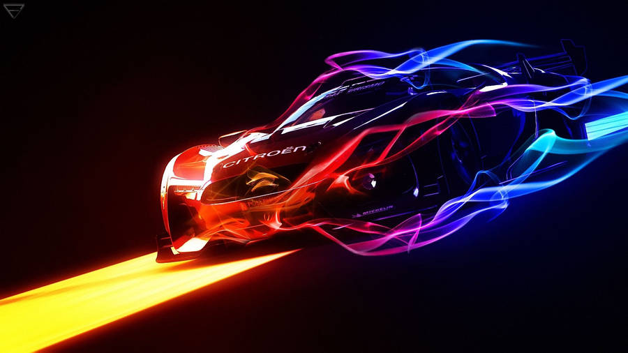 Fiery Gt Citroen Car For Gaming Laptop Wallpaper