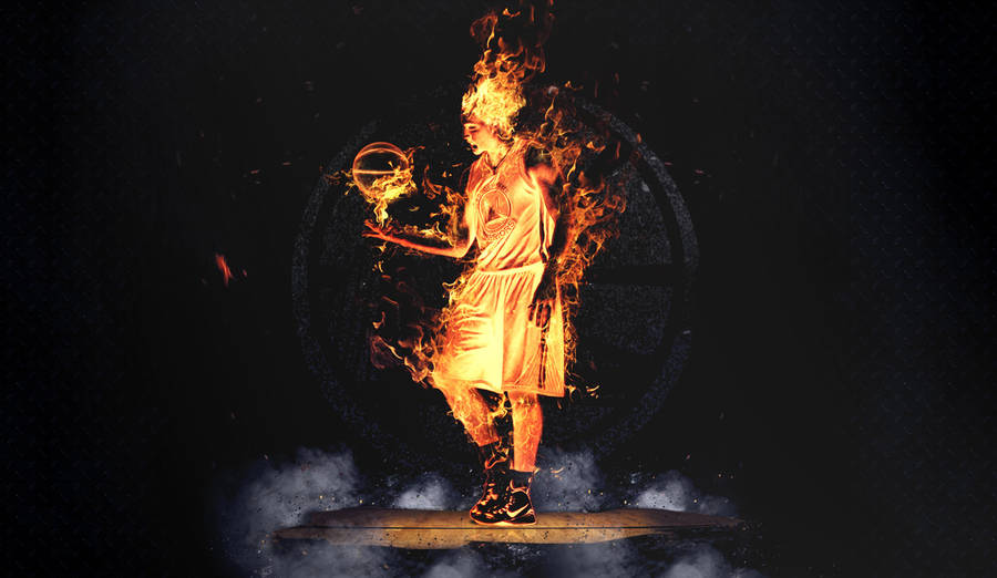 Fiery Klay Thompson Wallpaper