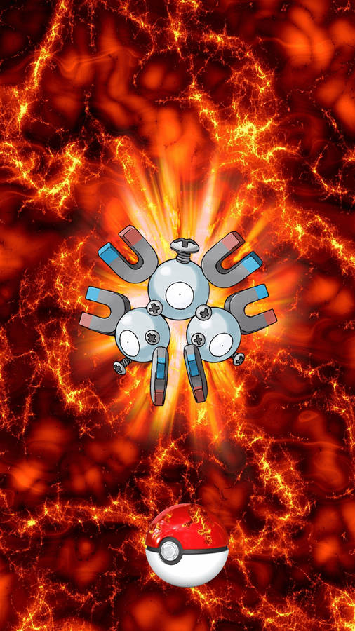 Fiery Magneton Art Wallpaper