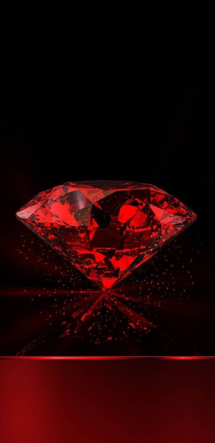 Fiery Red Crystal Wallpaper