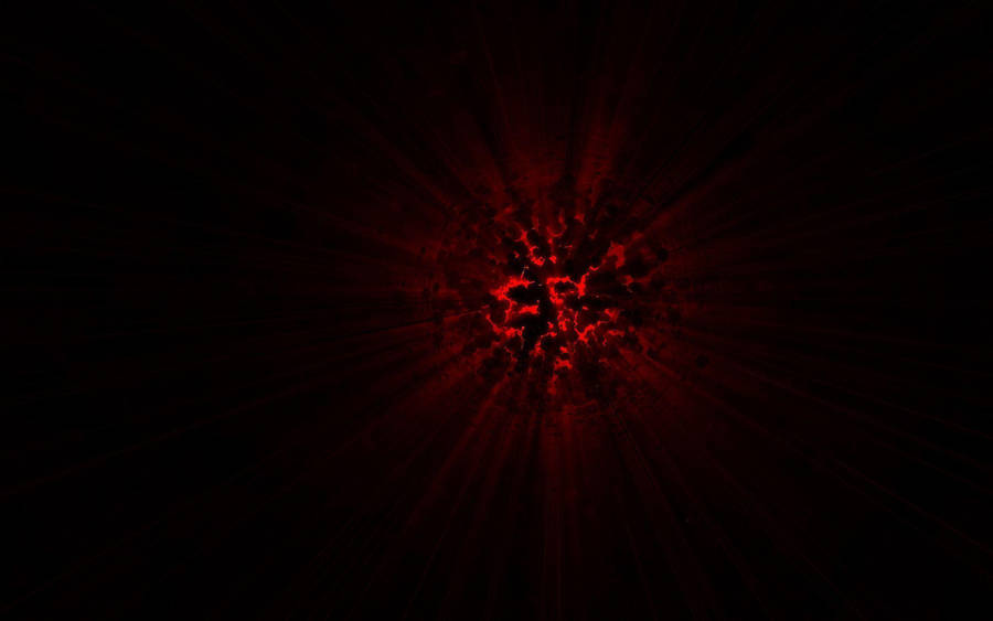 Fiery Red Light On Cool Black Wallpaper