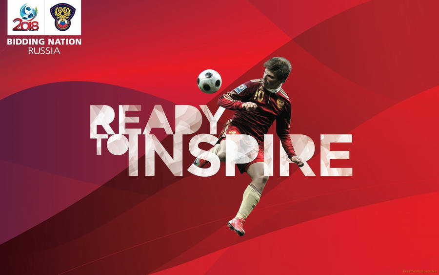 Fifa World Cup On Radiant Background Wallpaper