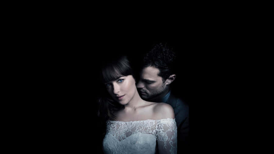 Fifty Shades Of Grey Couple Nape Kiss Wallpaper