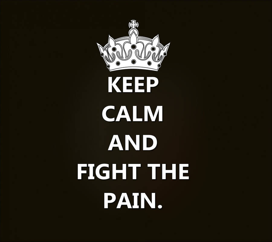 Fight The Pain Quote Wallpaper