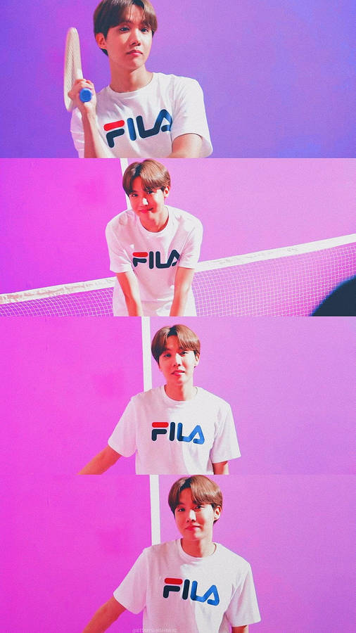 Fila Bts J-hope Collage Wallpaper