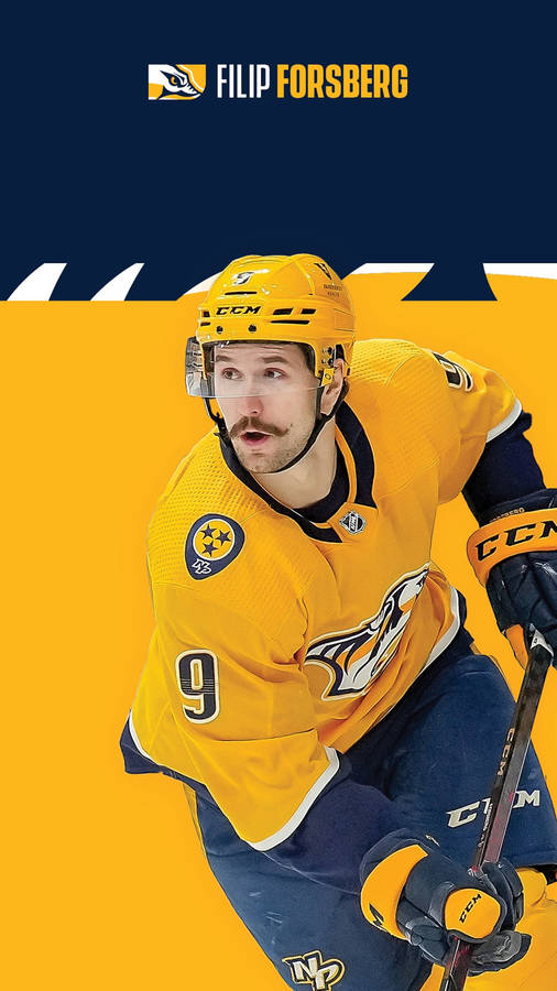 Filip Forsberg Swedish Star Player Wallpaper