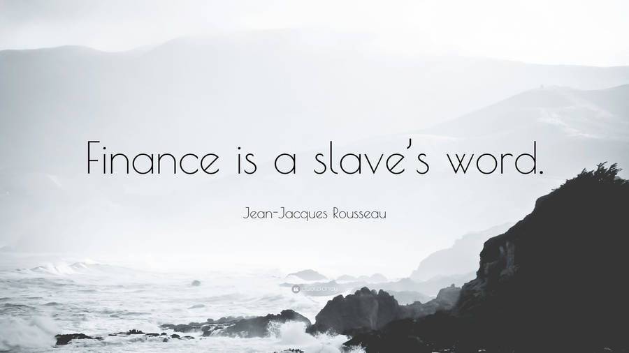 Finance Slave Word Wallpaper