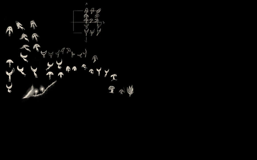 Find Beauty In The Subtle Darkness Of Japanese Aesthetic Black Wallpaper