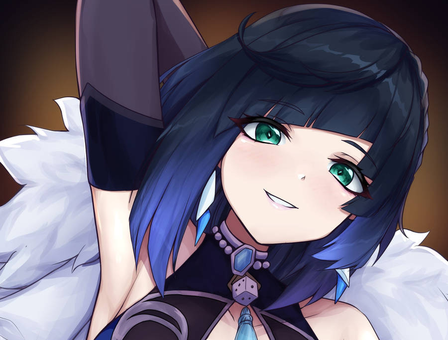 Find Solace In The Beauty Of Nature With Genshin Impact's Very Own Yelan. Wallpaper