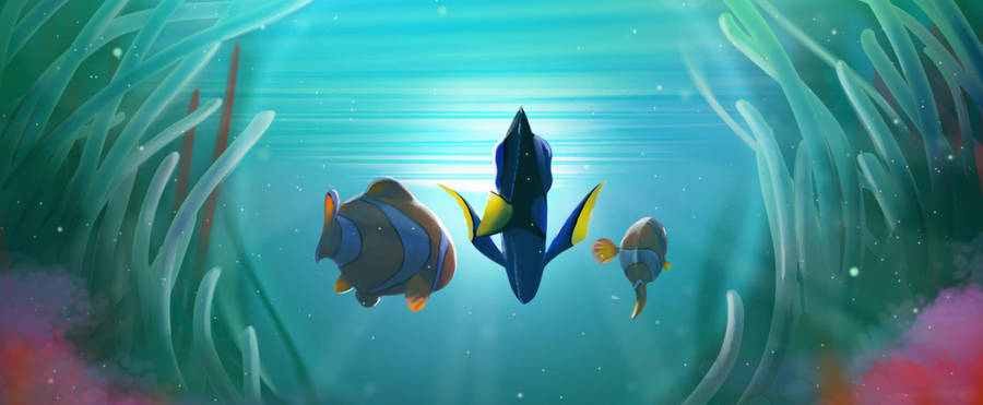 Finding Dory Graphic Art Wallpaper