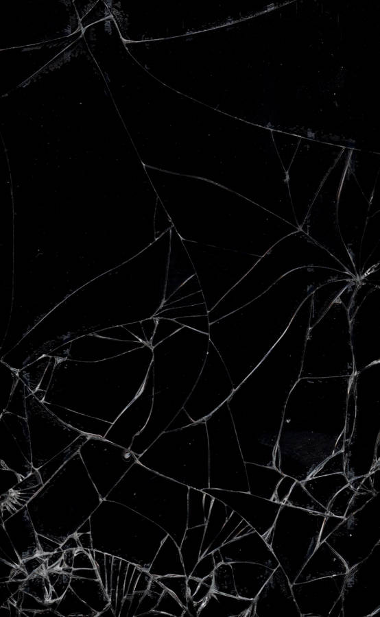 Fine Crack Lines Broken Computer Screen Wallpaper