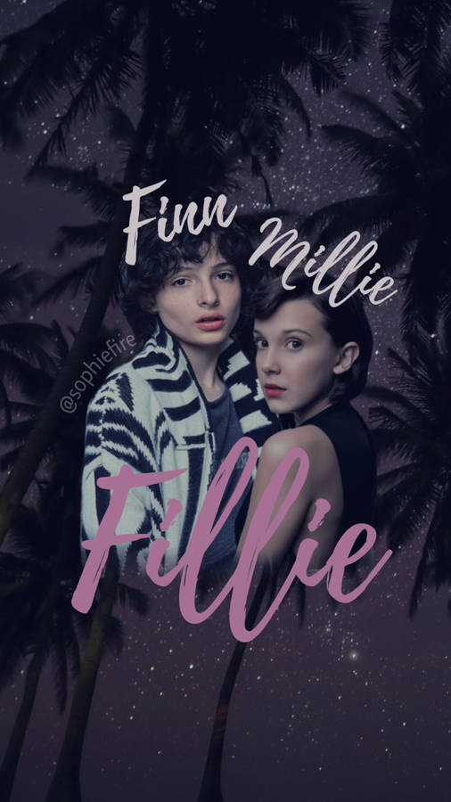 Finn Wolfhard And Millie Bobby Brown Wallpaper