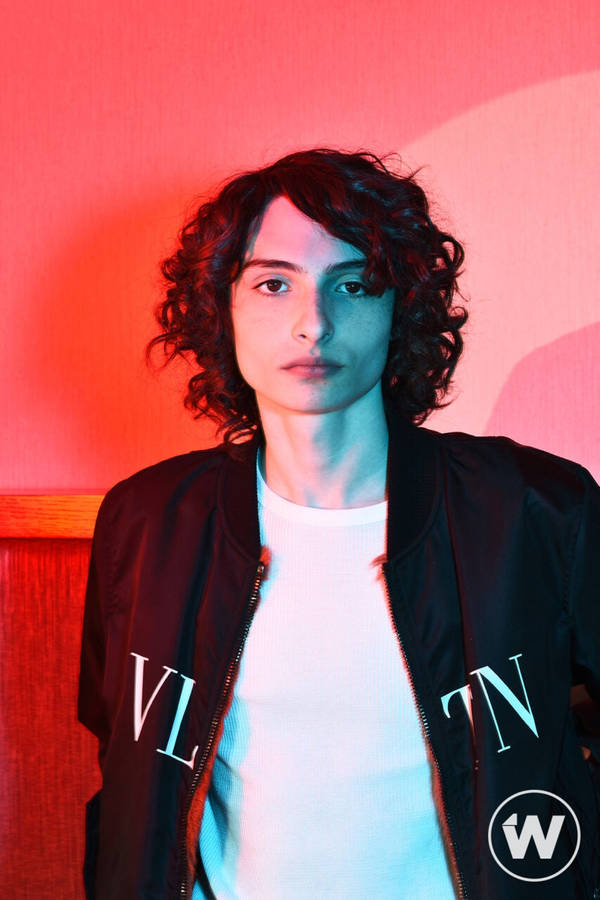 Finn Wolfhard In Jacket Wallpaper