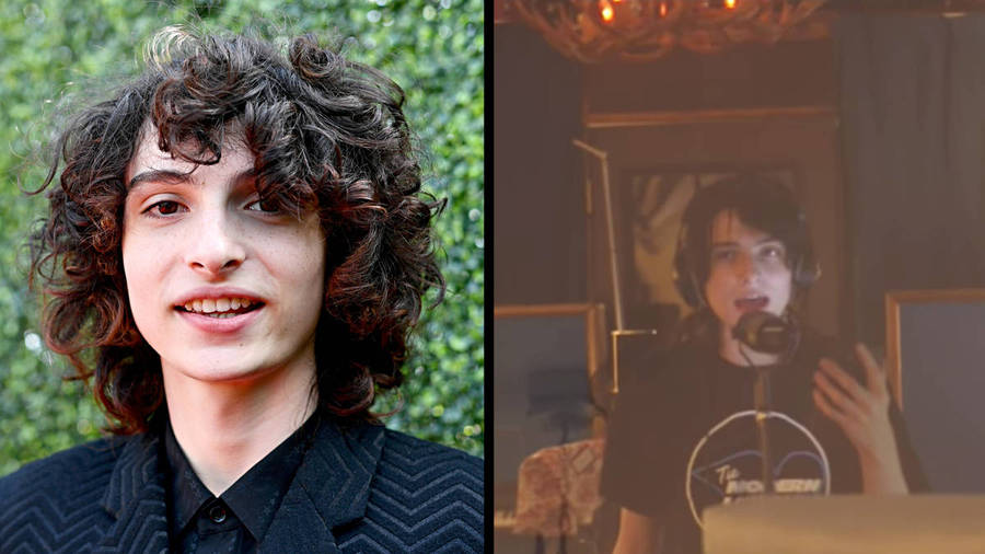 Finn Wolfhard Old And Young Wallpaper