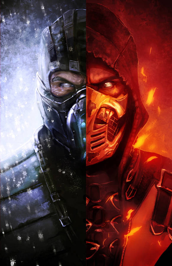 Fire And Ice Mortal Kombat Wallpaper