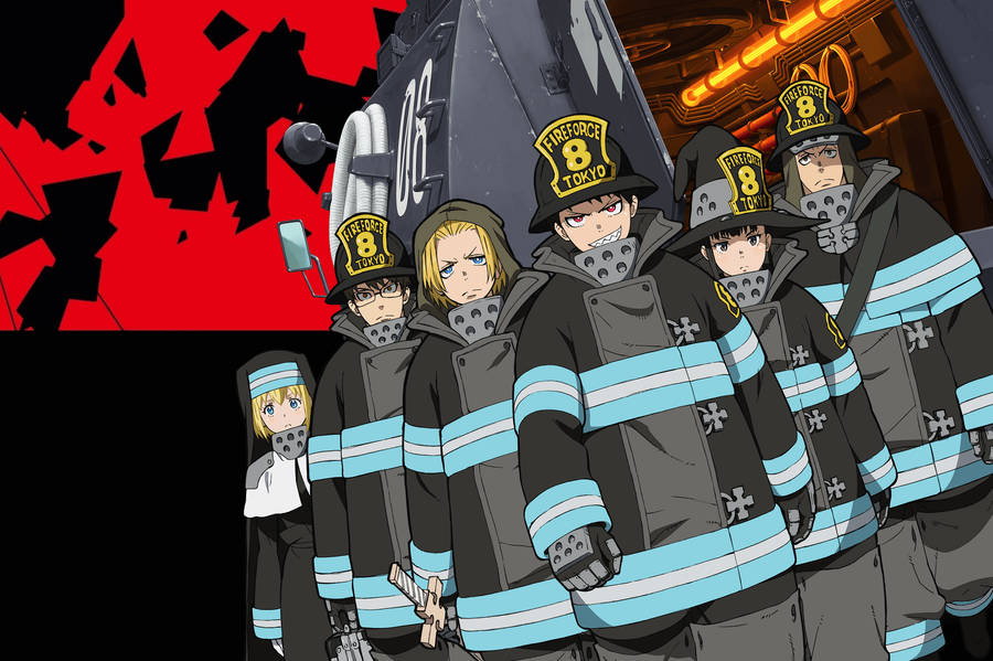 Fire Force Company 8 Members Wallpaper