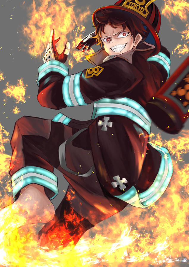 Fire Force Fire Brigade Shinra Wallpaper