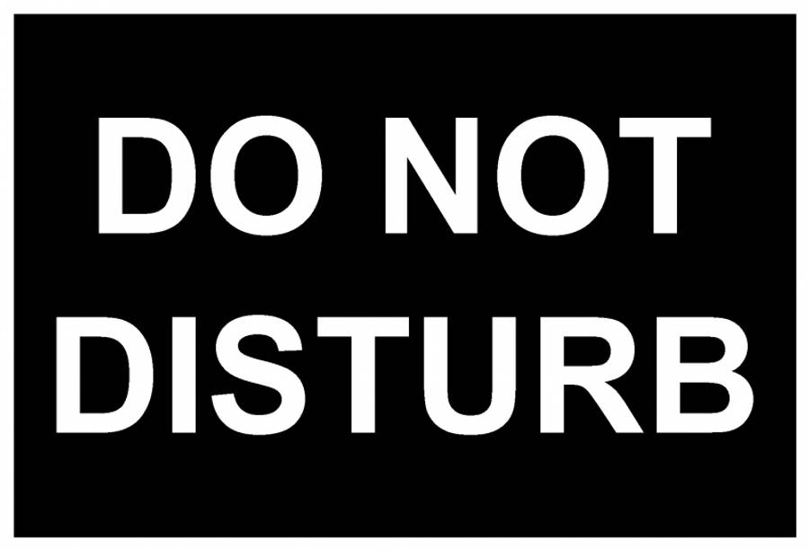 Firm Do Not Disturb Sign Wallpaper