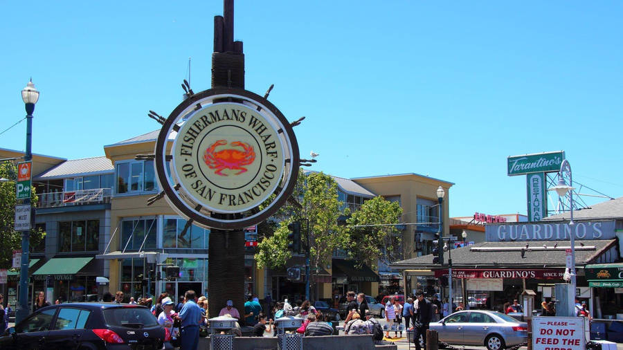 Fishermans Wharf Entrance Full View Wallpaper