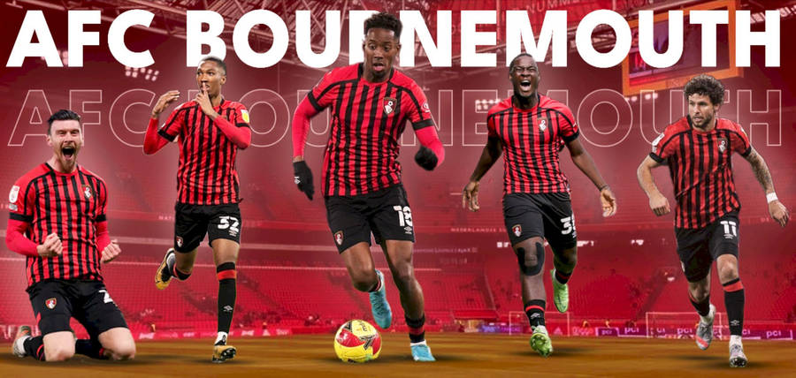 Five Afc Bournemouth Football Players Wallpaper