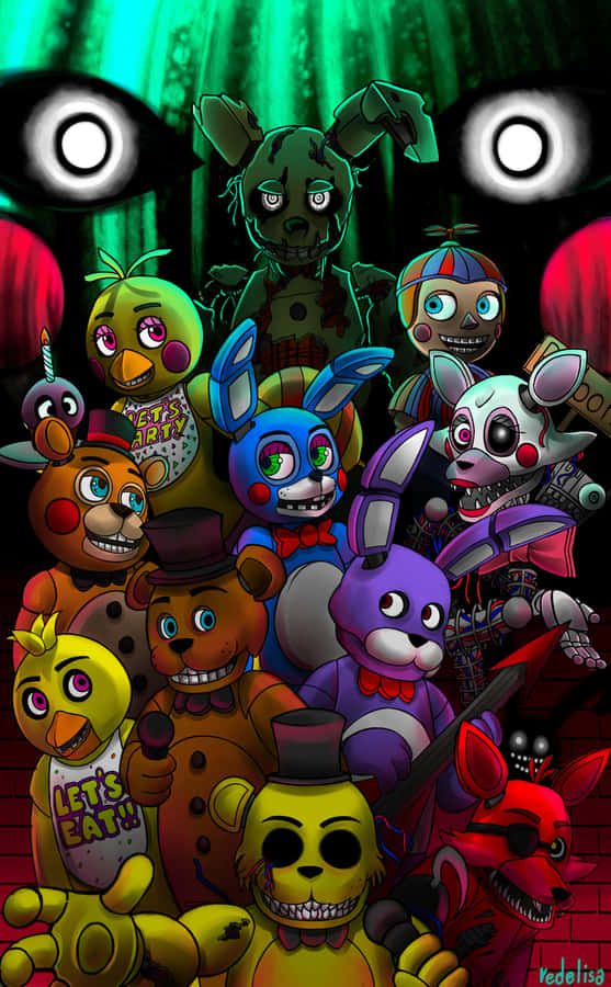 Five Nights At Freddy's By Sassy Wallpaper