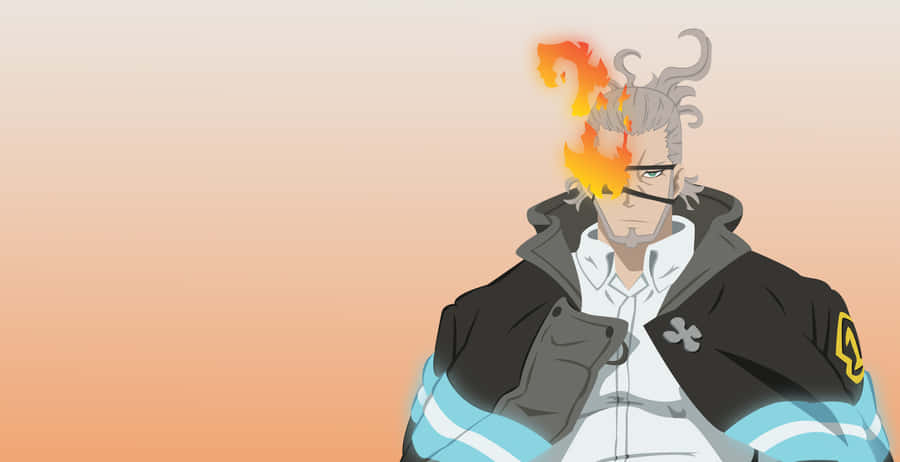 Flaming Hair Anime Character Wallpaper